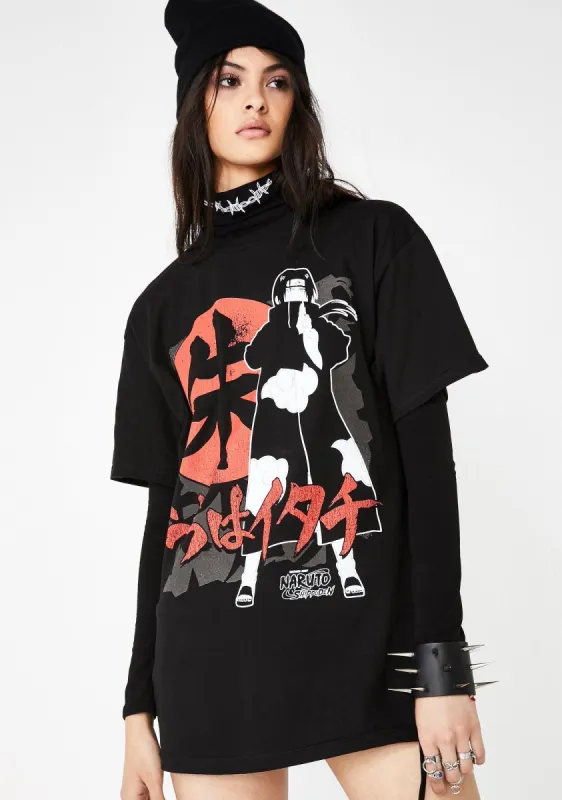 Itachi Kanji Graphic Tee sold by Dolls Kill