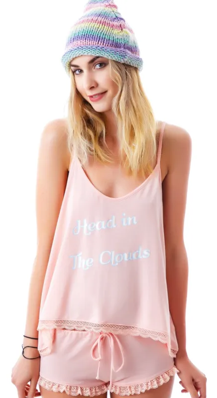 Head in Clouds Cami Set sold by Dolls Kill