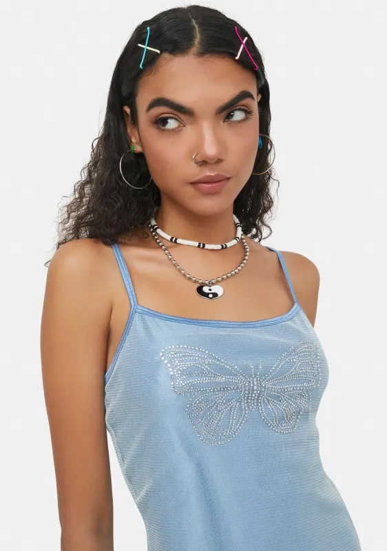Sparkling Skies Mesh Mini Dress sold by Dolls Kill