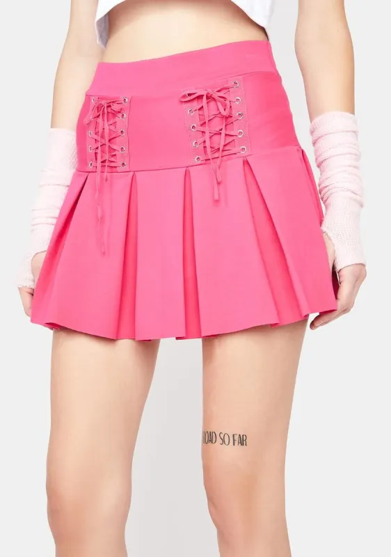 Candy Modern School Girl Pleated Skirt sold by Dolls Kill