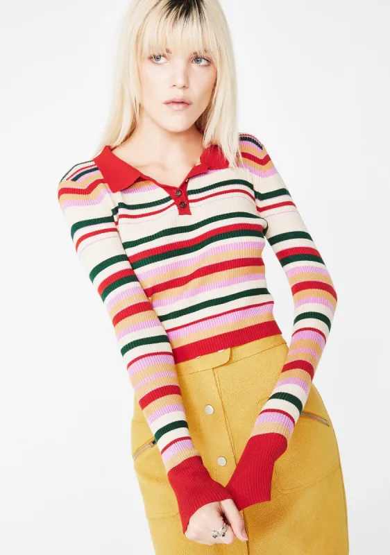 Best In Class Polo Top sold by Dolls Kill