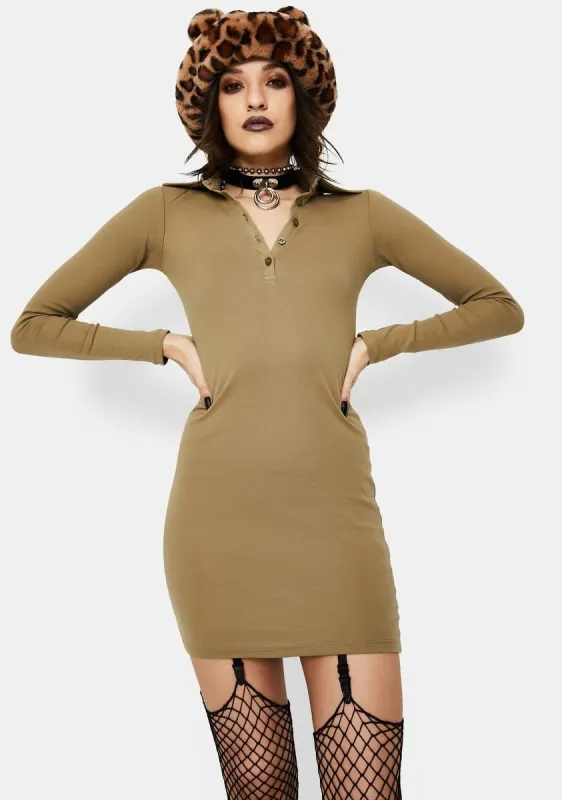 Jeelo Ribbed Bodycon Dress sold by Dolls Kill