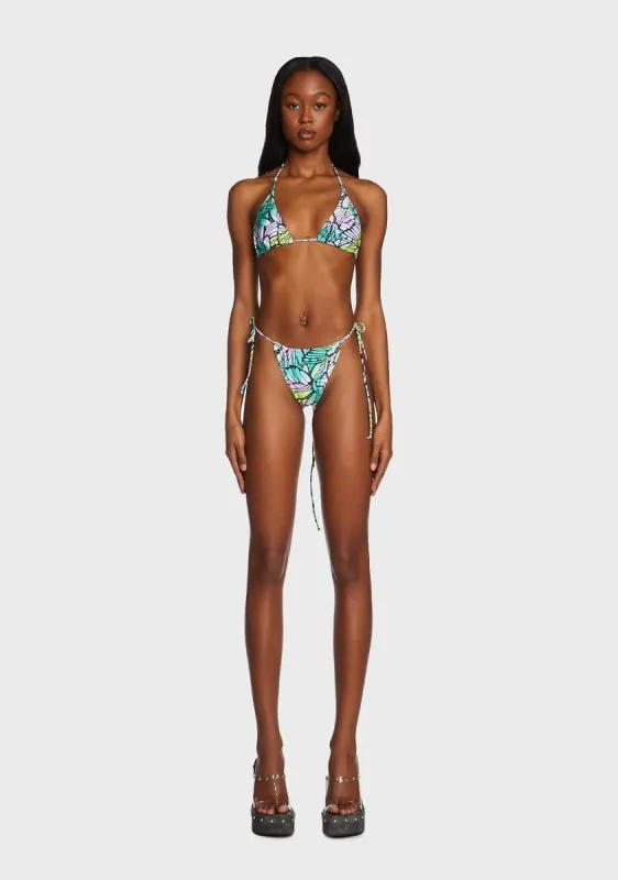 Lush Shore Fusion Bikini Set sold by Dolls Kill