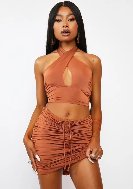 My Cockiness Crop Top & Skirt Set sold by Dolls Kill