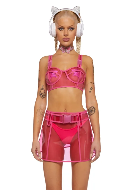 Pixie Dream Crusher Clear Bra Top sold by Dolls Kill