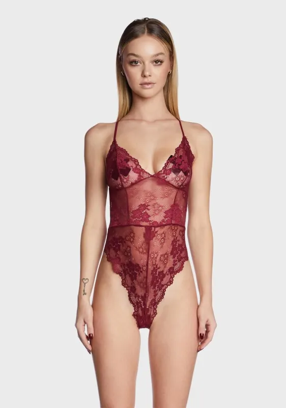 Stunning And Real Lace Teddy sold by Dolls Kill