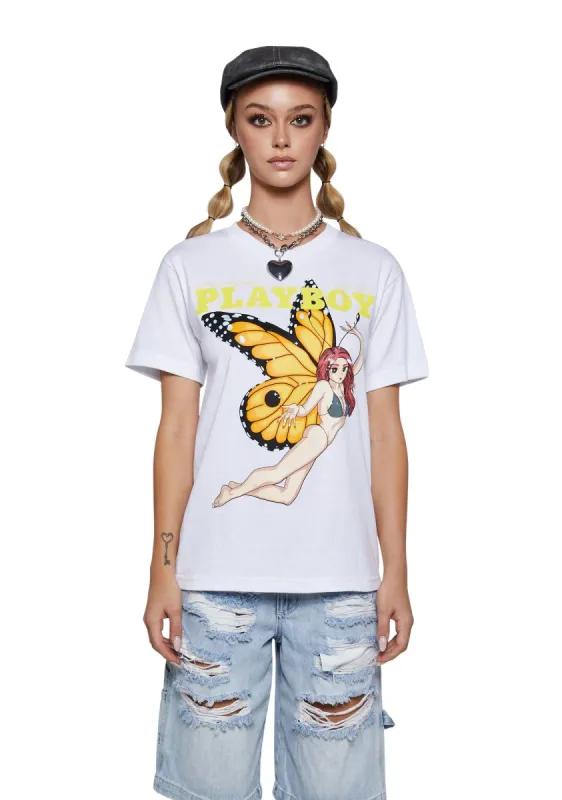 x Playboy Butterfly Tee sold by Dolls Kill