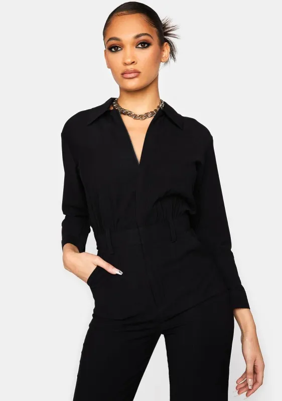 Utility Twill Zip Jumpsuit sold by Dolls Kill