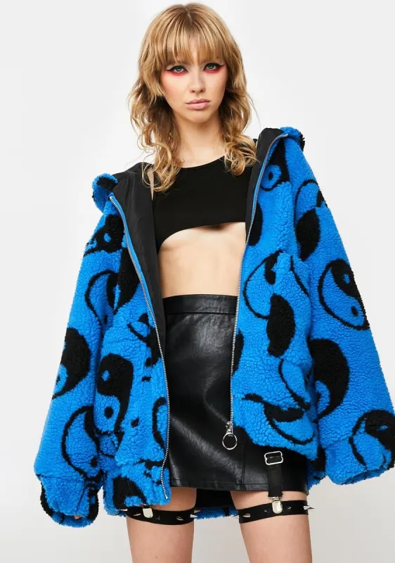Peace Of Mind Sherpa Jacket sold by Dolls Kill