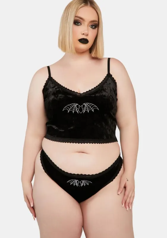 Plus Thirst For More Velvet Pajama Set sold by Dolls Kill