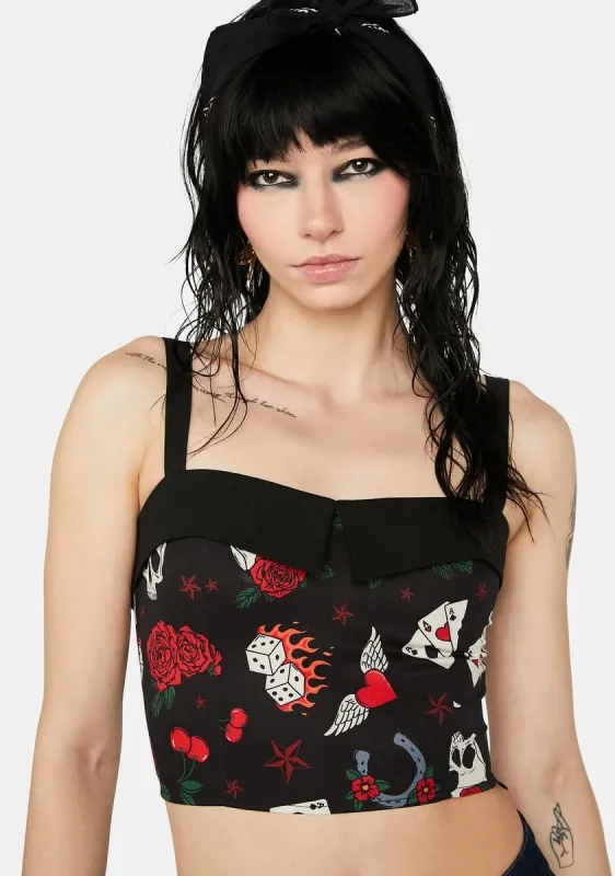 Rockabilly Baby Crop Top sold by Dolls Kill