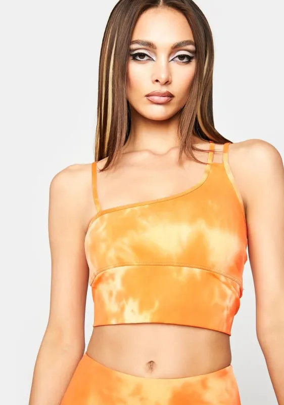 Crush Full Of Surprises Tie Dye Sports Bra sold by Dolls Kill