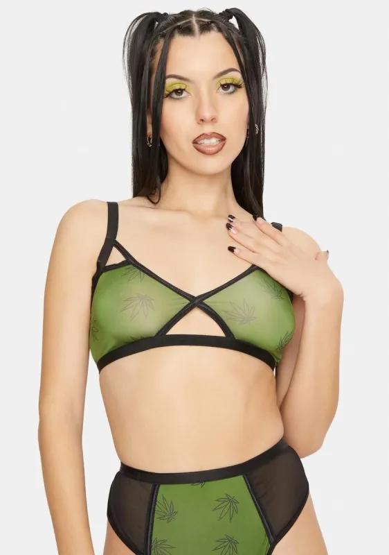 Smoke Me Out Mesh Bra Set sold by Dolls Kill