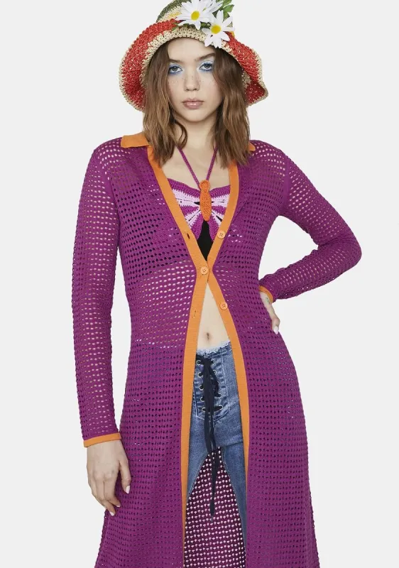 Boogie Days Knit Cardigan sold by Dolls Kill