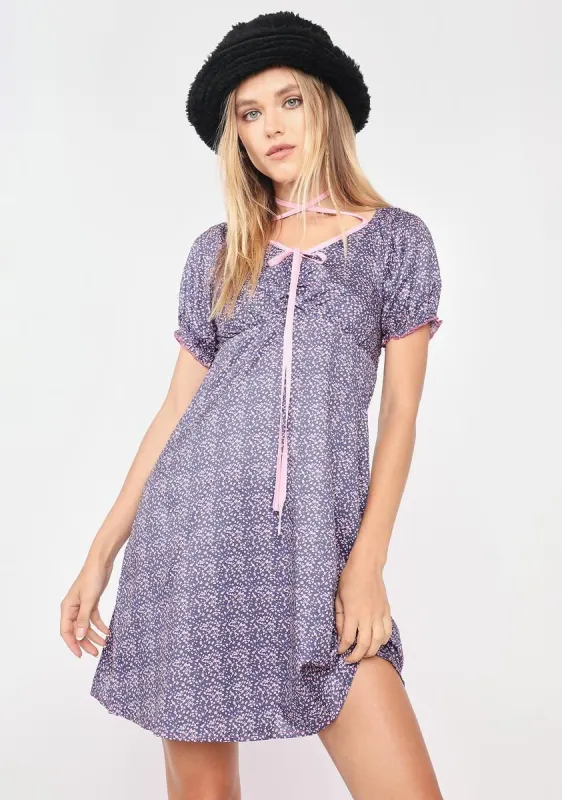 Deep Dreamers You Know Floral Dress sold by Dolls Kill