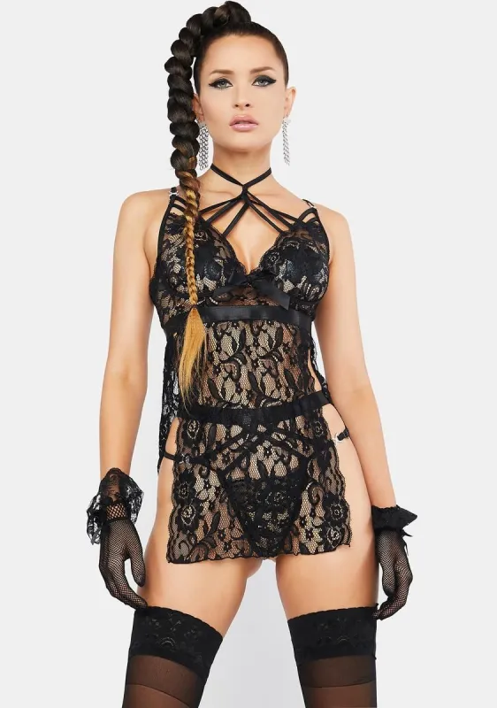 Sweetest Taboo Babydoll Lingerie Set sold by Dolls Kill