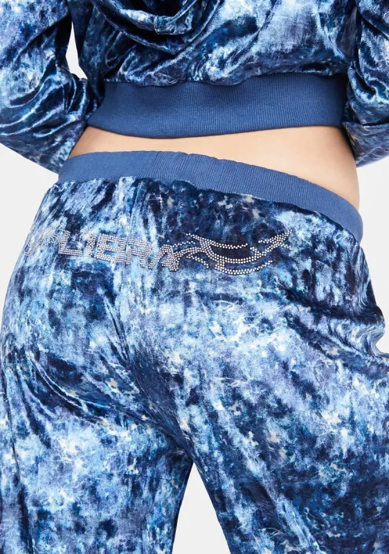 Love For Libra Velour Track Pants sold by Dolls Kill