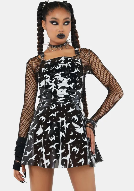 Bat My Lashes Pinafore Dress sold by Dolls Kill