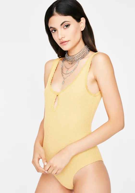 Catch No Feelings Keyhole Bodysuit sold by Dolls Kill