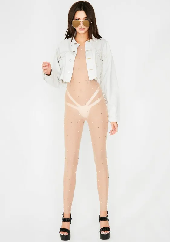 Birthday Suit Sheer Catsuit sold by Dolls Kill