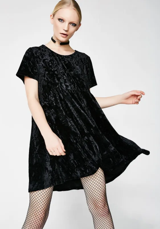 Raven Play Day Velvet Dress sold by Dolls Kill