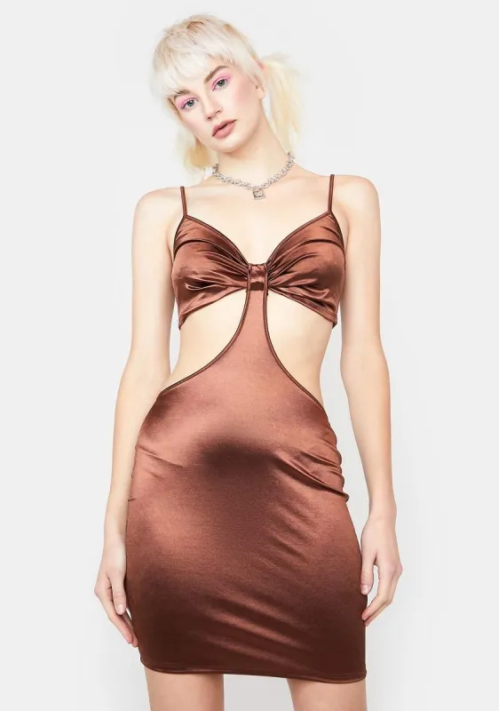 Love Me Down Satin Dress sold by Dolls Kill