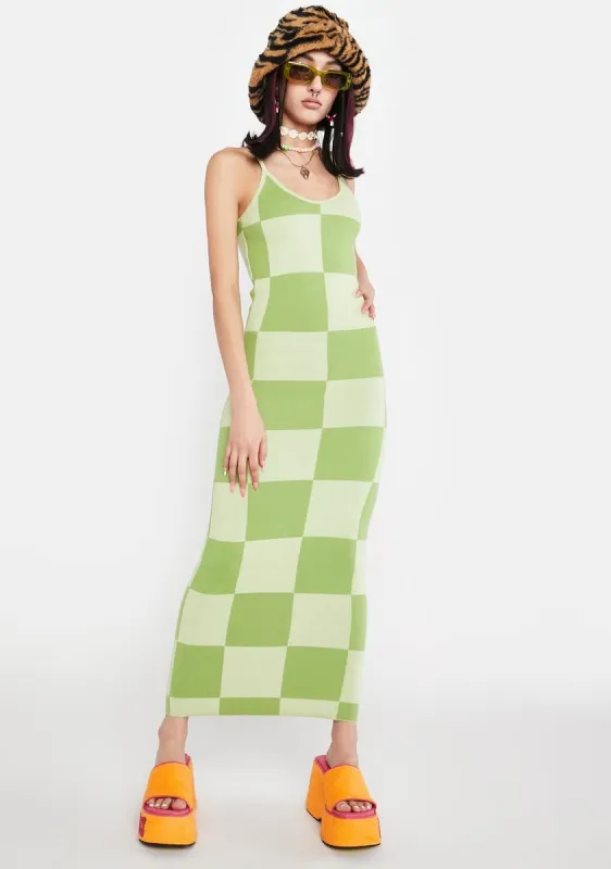 Cali Sweetheart Checkered Maxi Dress sold by Dolls Kill