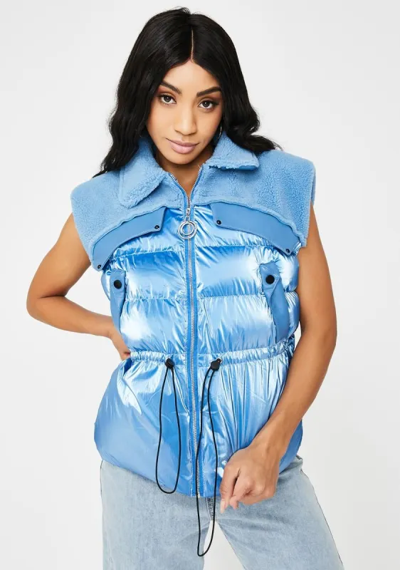 Blue Moon Puffer Vest sold by Dolls Kill