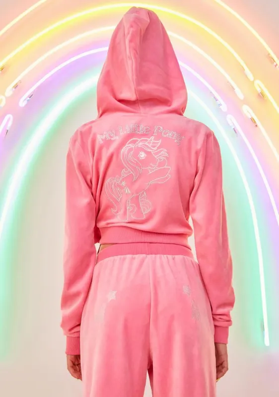 Power Ponies Velour Track Jacket sold by Dolls Kill
