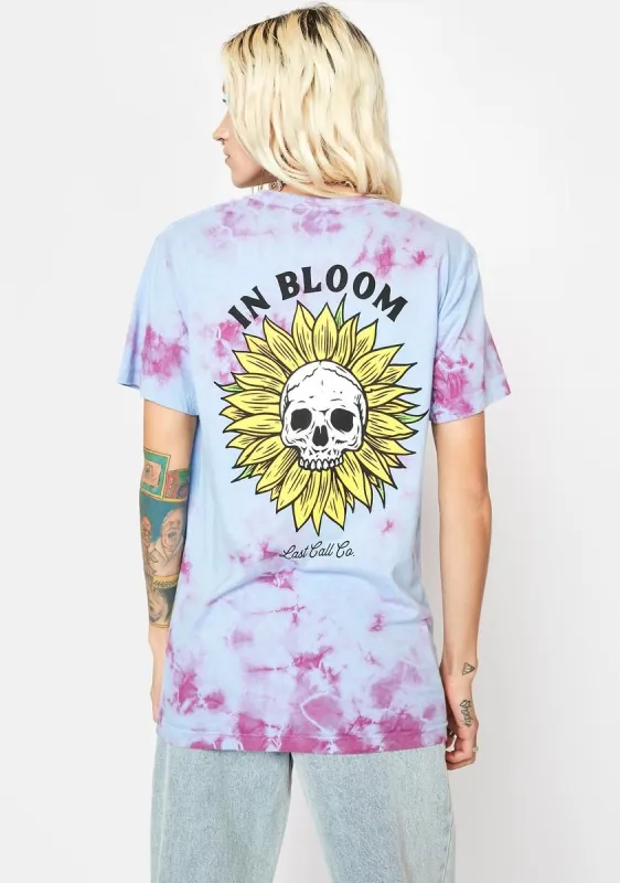 In Bloom Tie Dye Graphic Tee sold by Dolls Kill