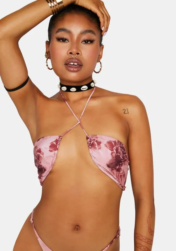 Vintage Bandeau Bikini Top sold by Dolls Kill