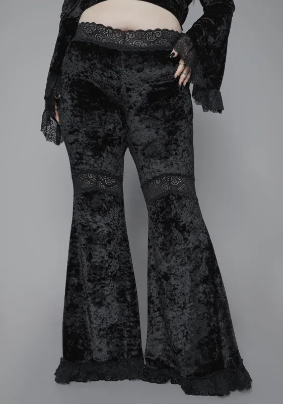 Let's Abandon All Hope Bell Bottom Pants sold by Dolls Kill