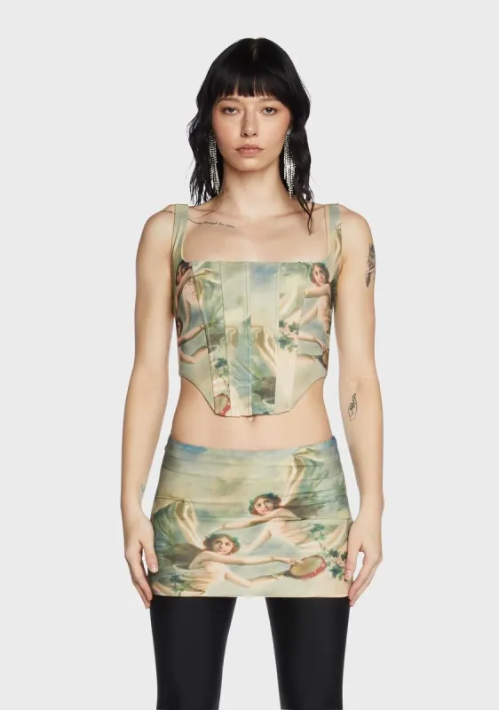 Halo Corset Top sold by Dolls Kill