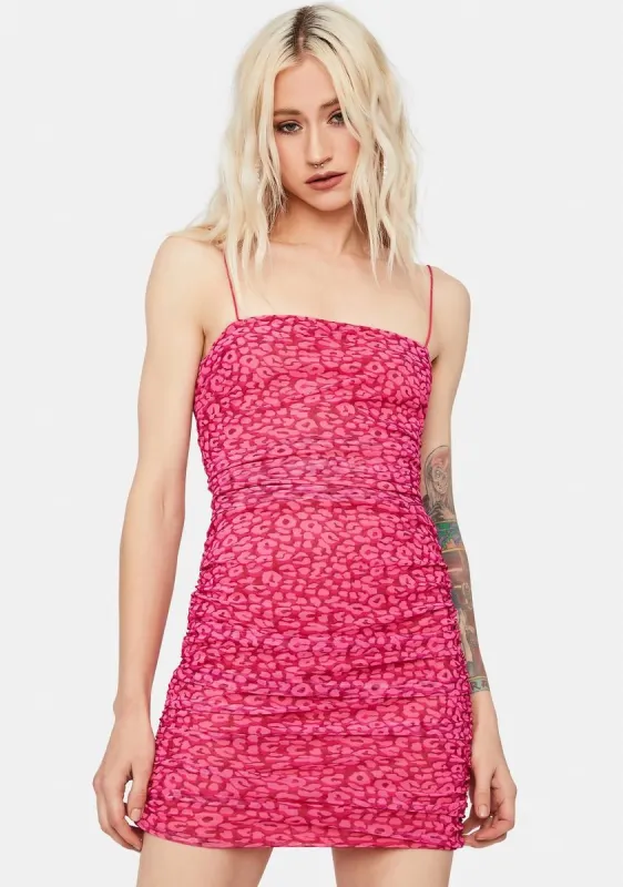 Sweet Party Animal Ruched Mini Dress sold by Dolls Kill