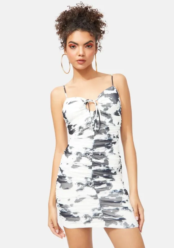 Change Of Heart Tie Dye Mini Dress sold by Dolls Kill