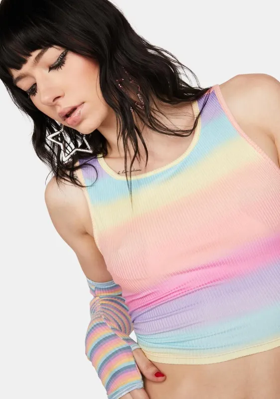 Sunrise To Sunset Crop Top sold by Dolls Kill