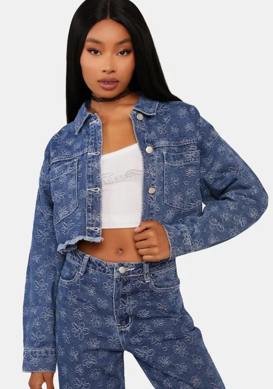 Growing Up Denim Jacket sold by Dolls Kill