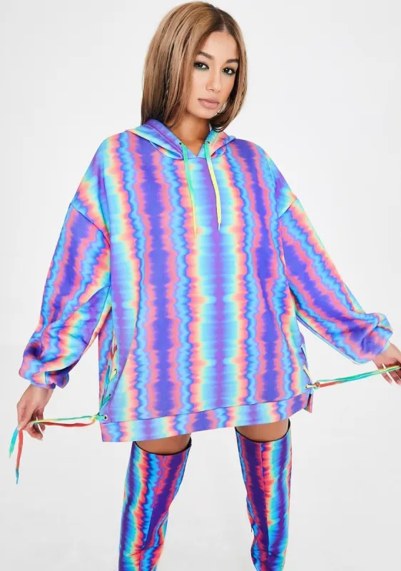Hypnotic Mist Oversized Hoodie sold by Dolls Kill