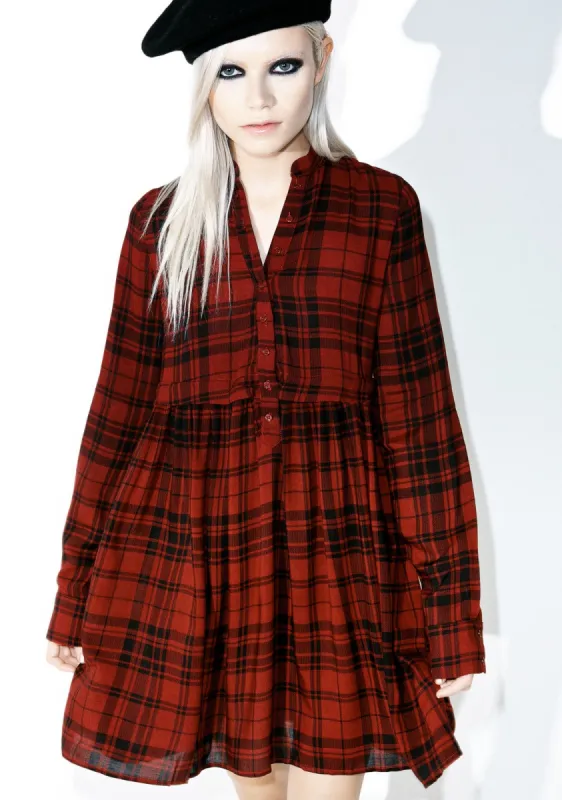 Moxie Shirt Dress sold by Dolls Kill