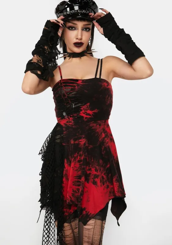 Punk Rock Strap Mini Dress sold by Dolls Kill