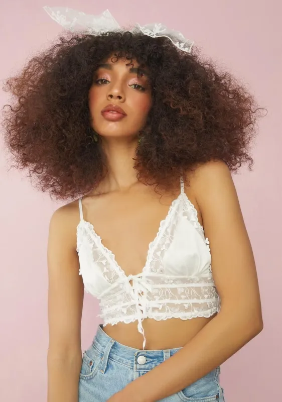 Pearl Telling My Secret Bra Top sold by Dolls Kill