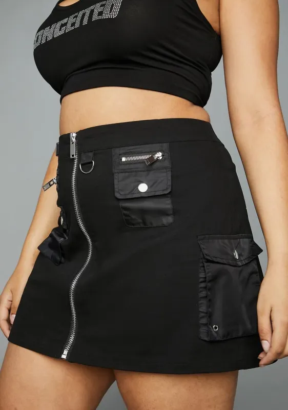Plus Taking Over Cargo Skirt sold by Dolls Kill