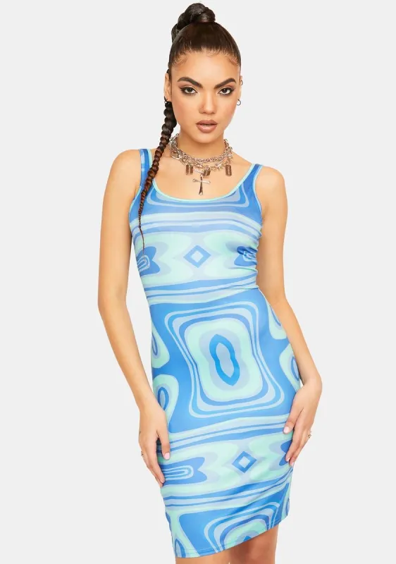 My Rules Swirl Print Mini Dress sold by Dolls Kill
