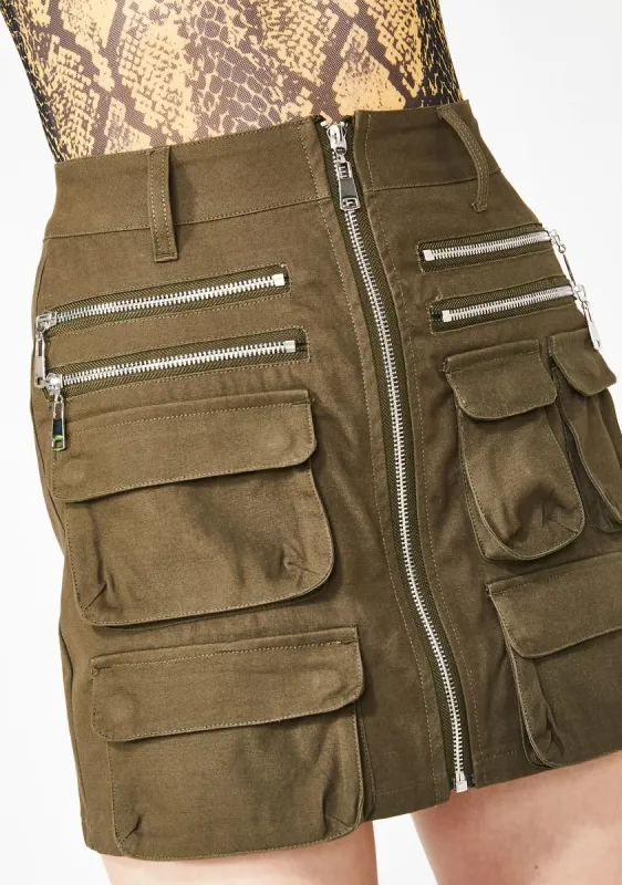 Operation Bombshell Cargo Skirt sold by Dolls Kill