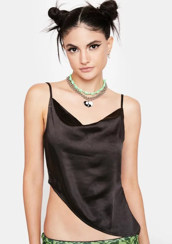 Sipin Satin Top sold by Dolls Kill