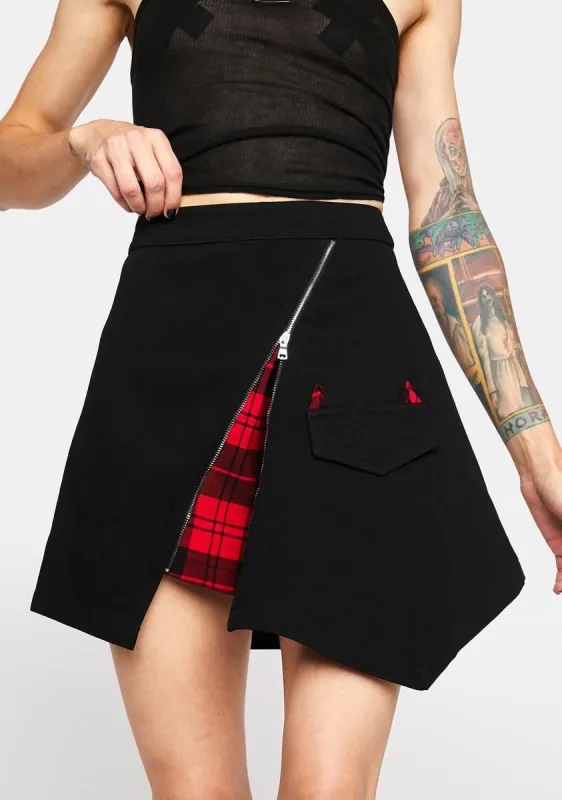 Hell Girl Series Two Wear A-Line Skirt sold by Dolls Kill