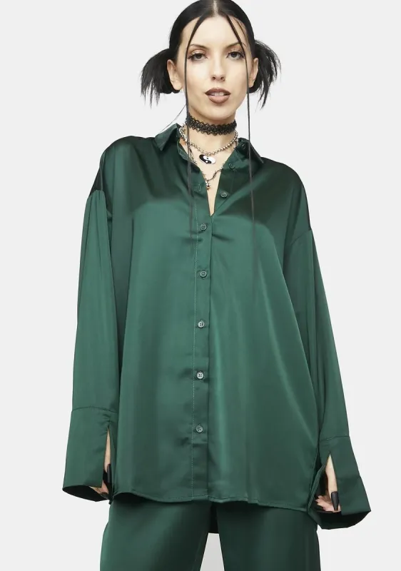 Elina Satin Shirt sold by Dolls Kill