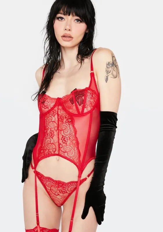 Hot Chilling Flashbacks Lingerie Set sold by Dolls Kill