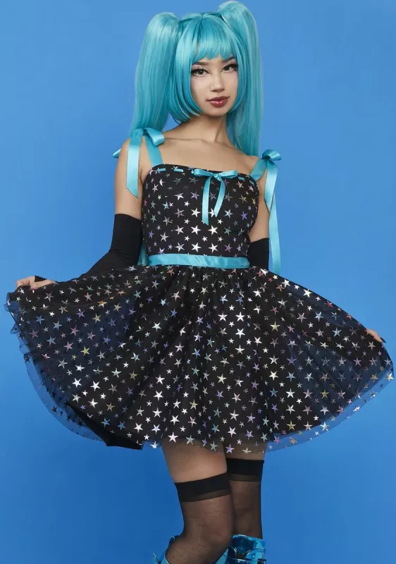 Star Bright Babydoll Dress sold by Dolls Kill