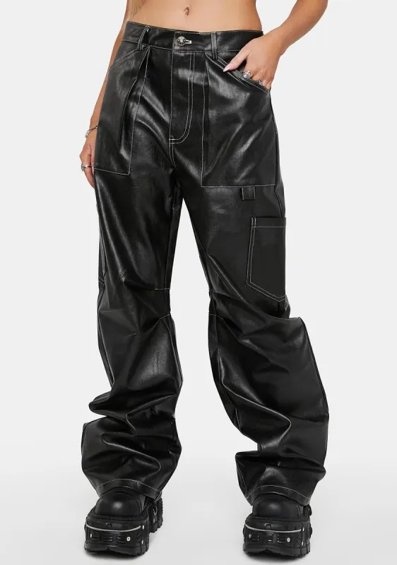 Miami Vice Vegan Leather Pants sold by Dolls Kill
